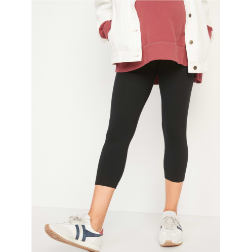 OldNavy Maternity Full-Panel Cropped Leggings