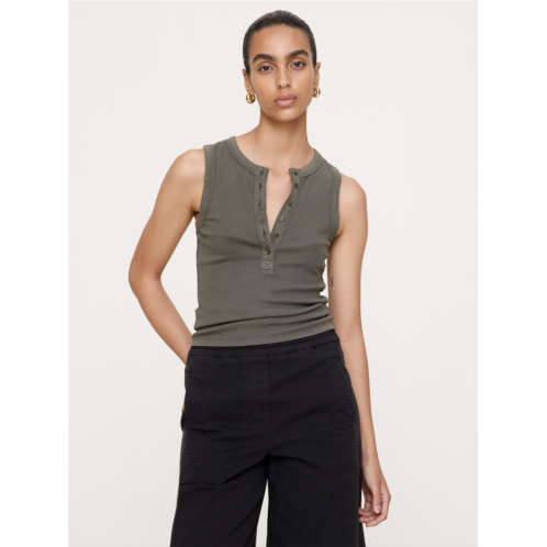 Bananarepublic Ribbed Henley Tank