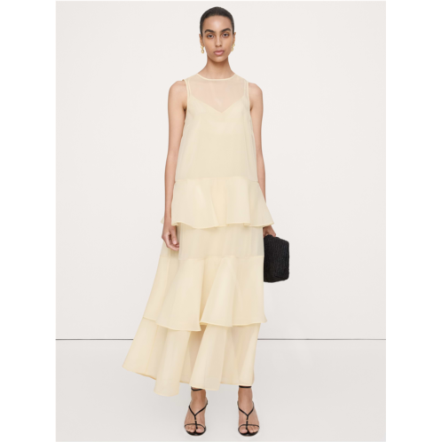 Bananarepublic Organza Tiered Maxi Dress