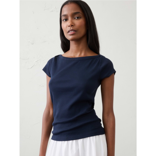 bananarepublic Ribbed Boatneck Top