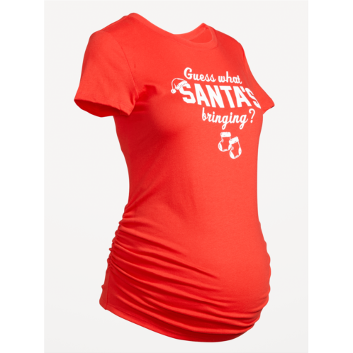 OldNavy Maternity Side-Shirred Graphic T-Shirt