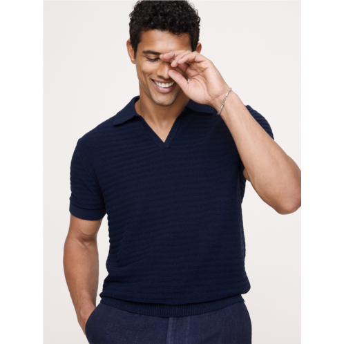 Bananarepublic Textured Stripe Sweater Polo