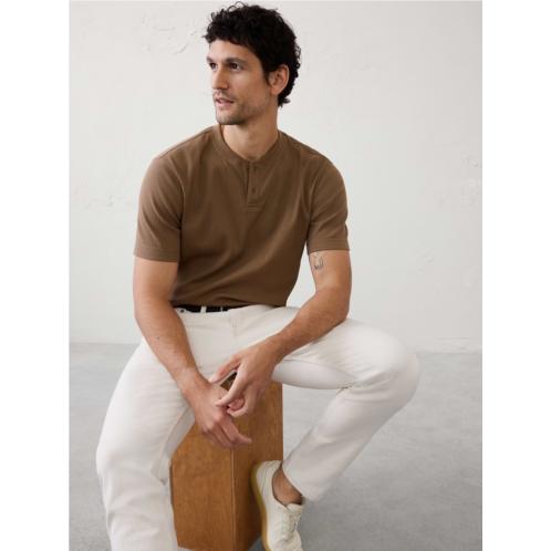 bananarepublic Standard-Fit Light Pointelle Henley
