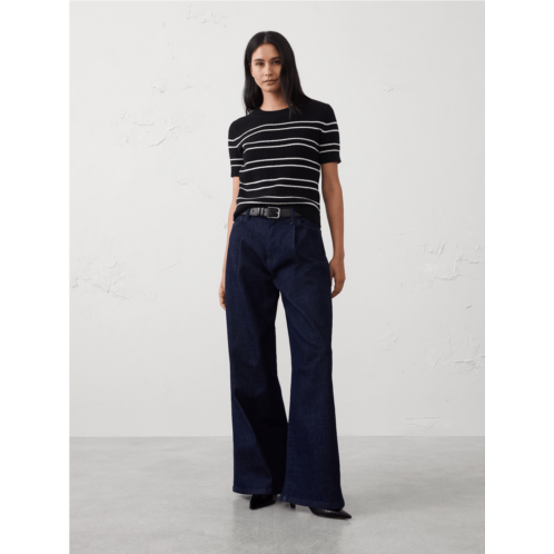 bananarepublic Cotton Striped Ribbed Textured Sweater