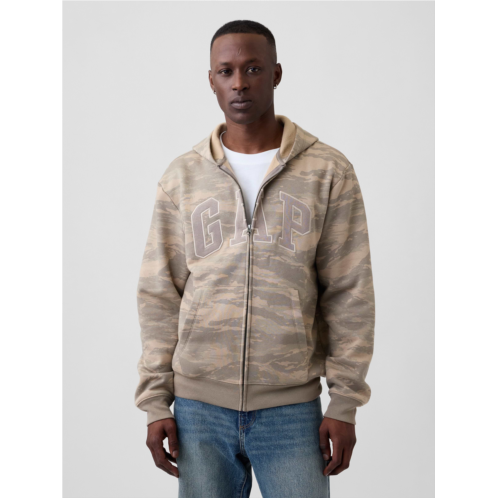 Relaxed Gap Logo Zip Hoodie