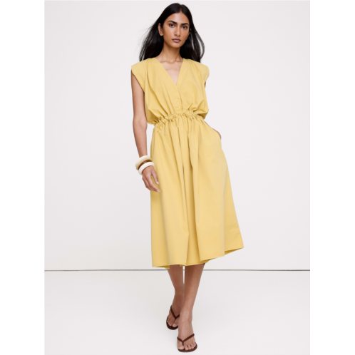 Bananarepublic Cotton Twill Cinch-Waist Dress
