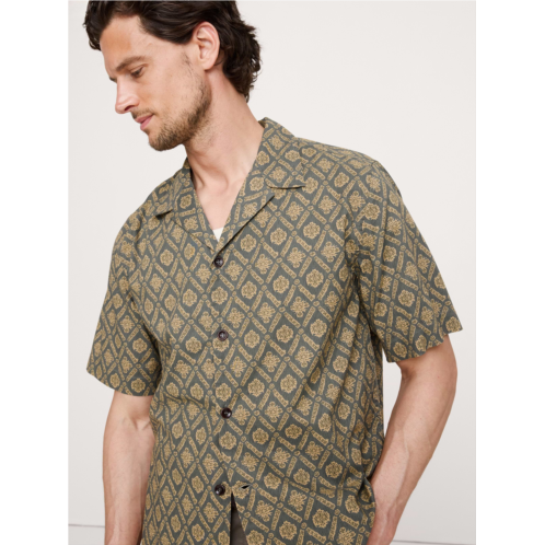 Bananarepublic Relaxed-Fit Cotton Poplin Resort Shirt