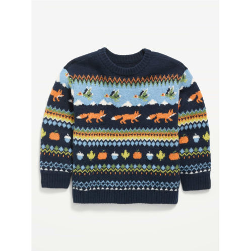 OldNavy Printed Oversized Long-Sleeve Sweater for Toddler Boys