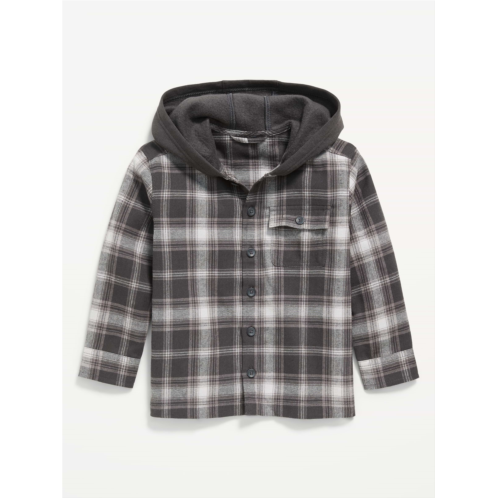 OldNavy Long-Sleeve Hooded Flannel Shirt for Toddler Boys