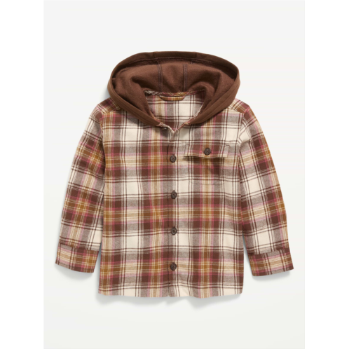 OldNavy Long-Sleeve Hooded Flannel Shirt for Toddler Boys