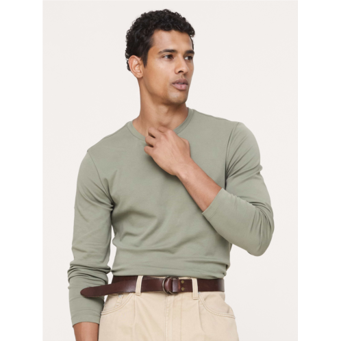 Bananarepublic Luxury-Touch Long-Sleeve T-Shirt
