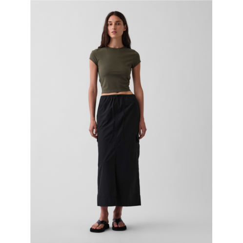 Gap Poplin Easy Cargo Maxi Skirt