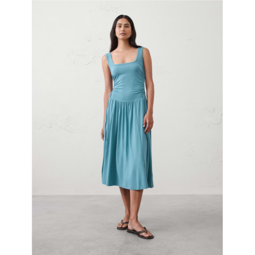 bananarepublic Knit Shirred-Waist Midi Dress
