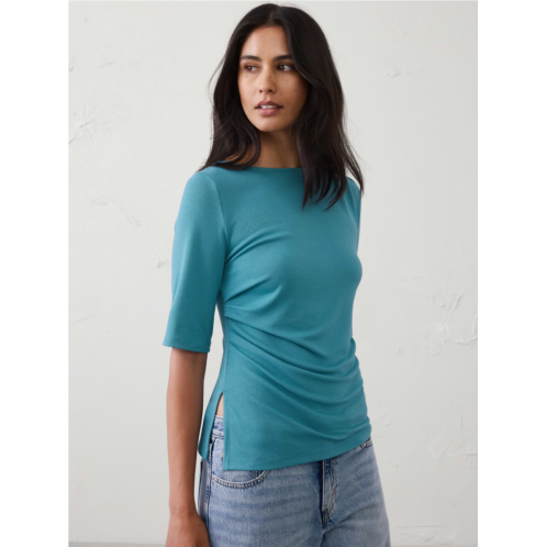 bananarepublic Soft Luxe Side-Ruched Top