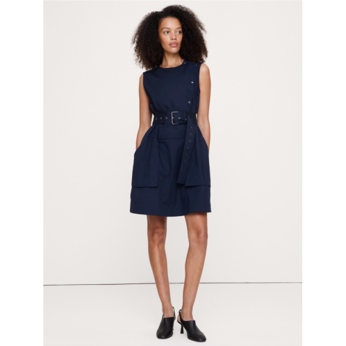 Bananarepublic Stretch-Cotton Utility Mini Dress
