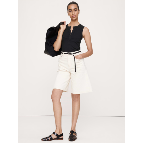 Bananarepublic Ribbed Henley Tank