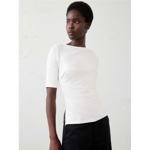 bananarepublic Soft Luxe Side-Ruched Top