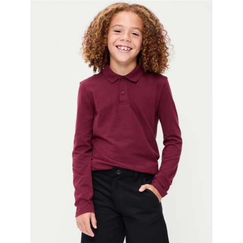 OldNavy School Uniform Long-Sleeve Polo Shirt for Boys