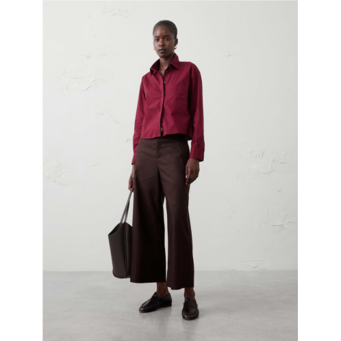 bananarepublic Cotton Cropped Shirt
