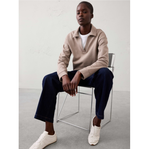 bananarepublic Fleece Collared Sweatshirt