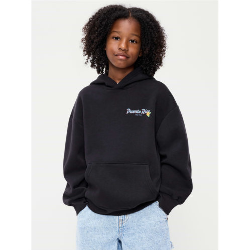 OldNavy Favorite Fleece Oversized Logo Graphic Pullover Hoodie for Boys