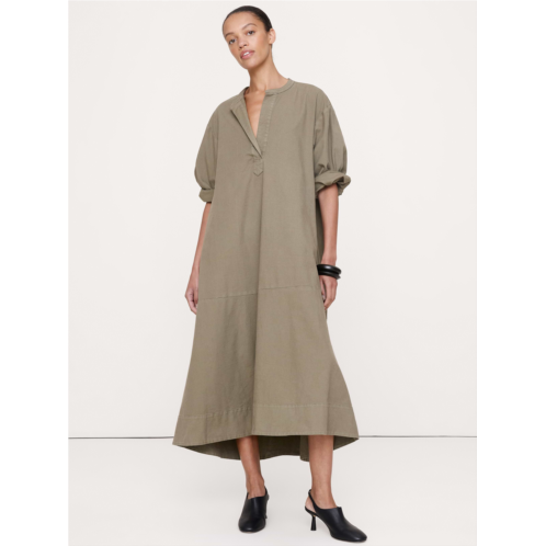 Bananarepublic Cotton Canvas Popover Maxi Dress
