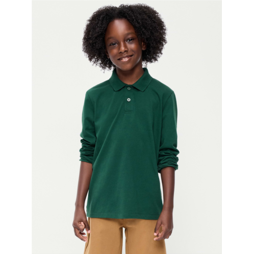 OldNavy School Uniform Long-Sleeve Polo Shirt for Boys