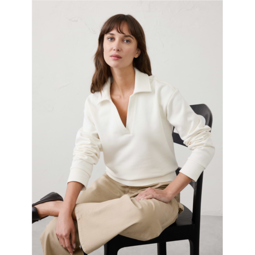bananarepublic Fleece Collared Sweatshirt