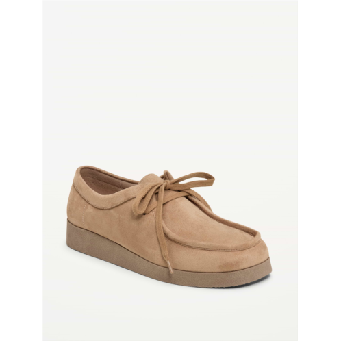 OldNavy Faux-Suede Lace-Up Derby Boots for Women