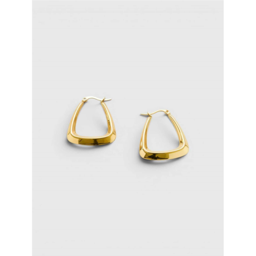 Gap Admiral Row Medium Gold Triangle Hoop Earrings