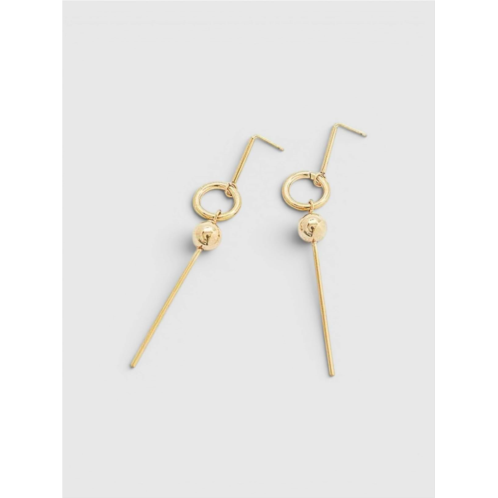 Gap Admiral Row Gold Geometric Circle Drop Earrings