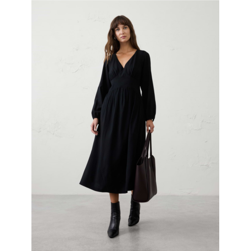 bananarepublic Arched-Yoke Midi Dress