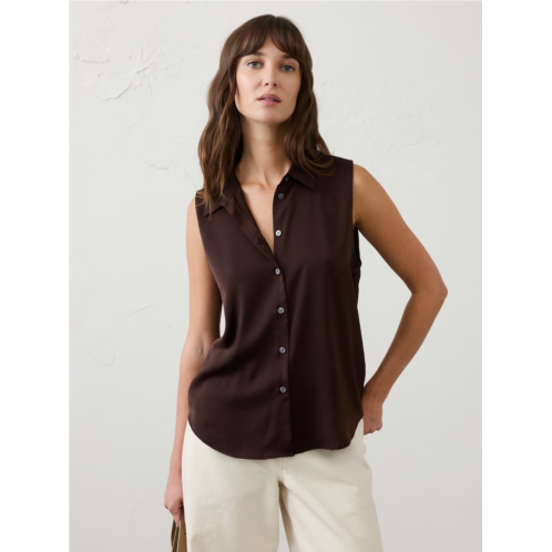 bananarepublic Silky Collared Top