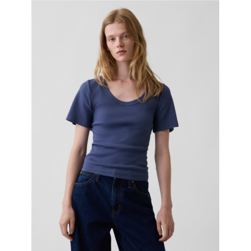 Gap Rib Scoop T-Shirt