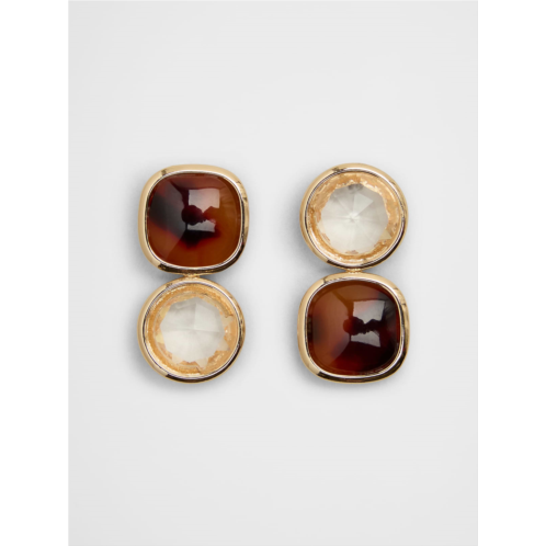 bananarepublic Two-Tone Faceted Earrings