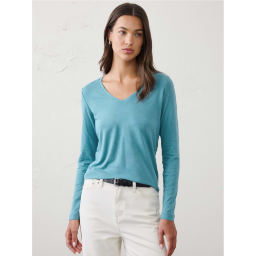 bananarepublic Timeless Long-Sleeve V-Neck T-Shirt