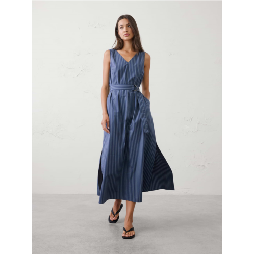 bananarepublic Poplin Belted Maxi Dress