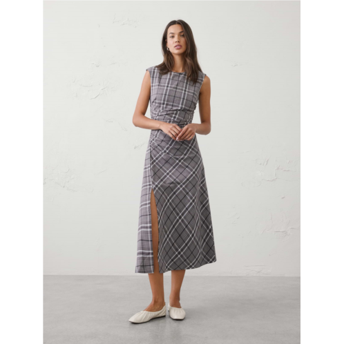 bananarepublic High-Neck Draped Midi Dress