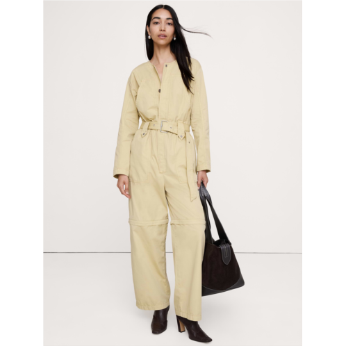 Bananarepublic Oversized Cotton Twill Utility Jumpsuit