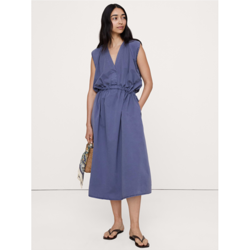 Bananarepublic Cotton Twill Cinch-Waist Dress
