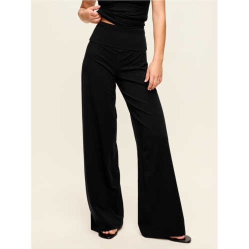 OldNavy High-Waisted PowerChill Fold-Over Wide-Leg Pants