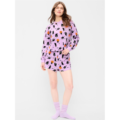 OldNavy Halloween Pajama T-Shirt and Shorts Set for Women