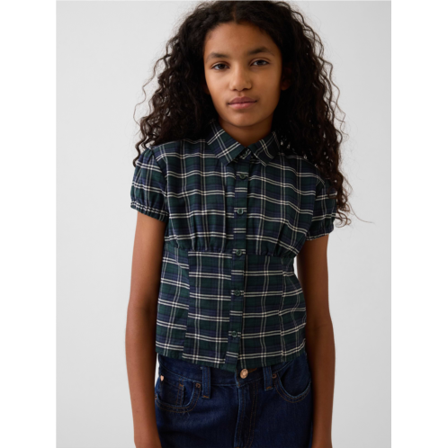 Gap Kids Fitted Button-Front Top