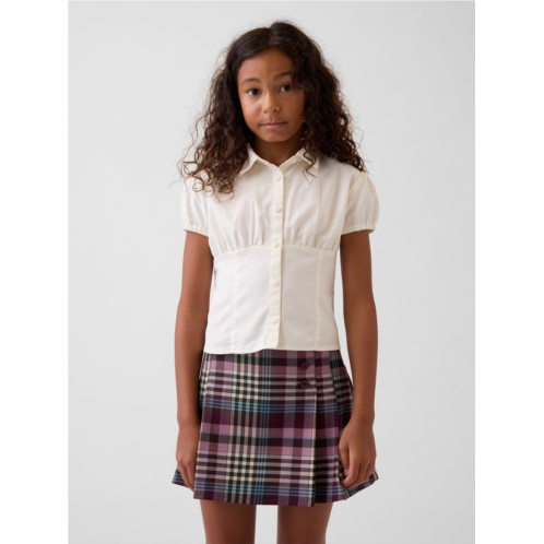 Gap Kids Fitted Button-Front Top