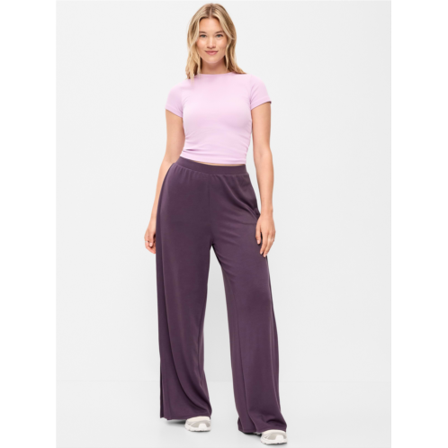 OldNavy High-Waisted Bounce Lite Drapey Wide-Leg Pleated Pants
