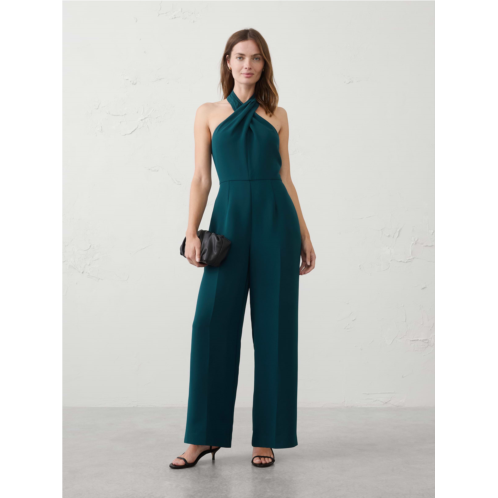 bananarepublic Tailored Crossed-Halter Jumpsuit