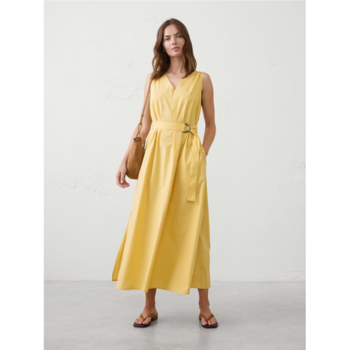 bananarepublic Poplin Belted Maxi Dress