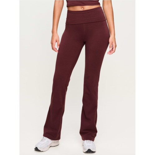 OldNavy High-Waisted PowerChill Fold-Over Bootcut Leggings