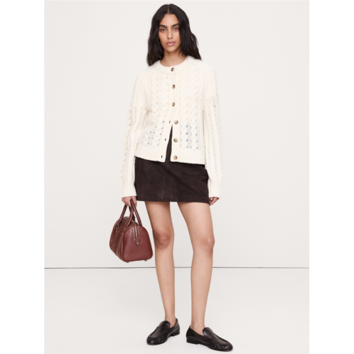 Bananarepublic Merino-Yak Cable-Knit Cardigan