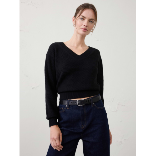 bananarepublic Texture V-Neck Sweater
